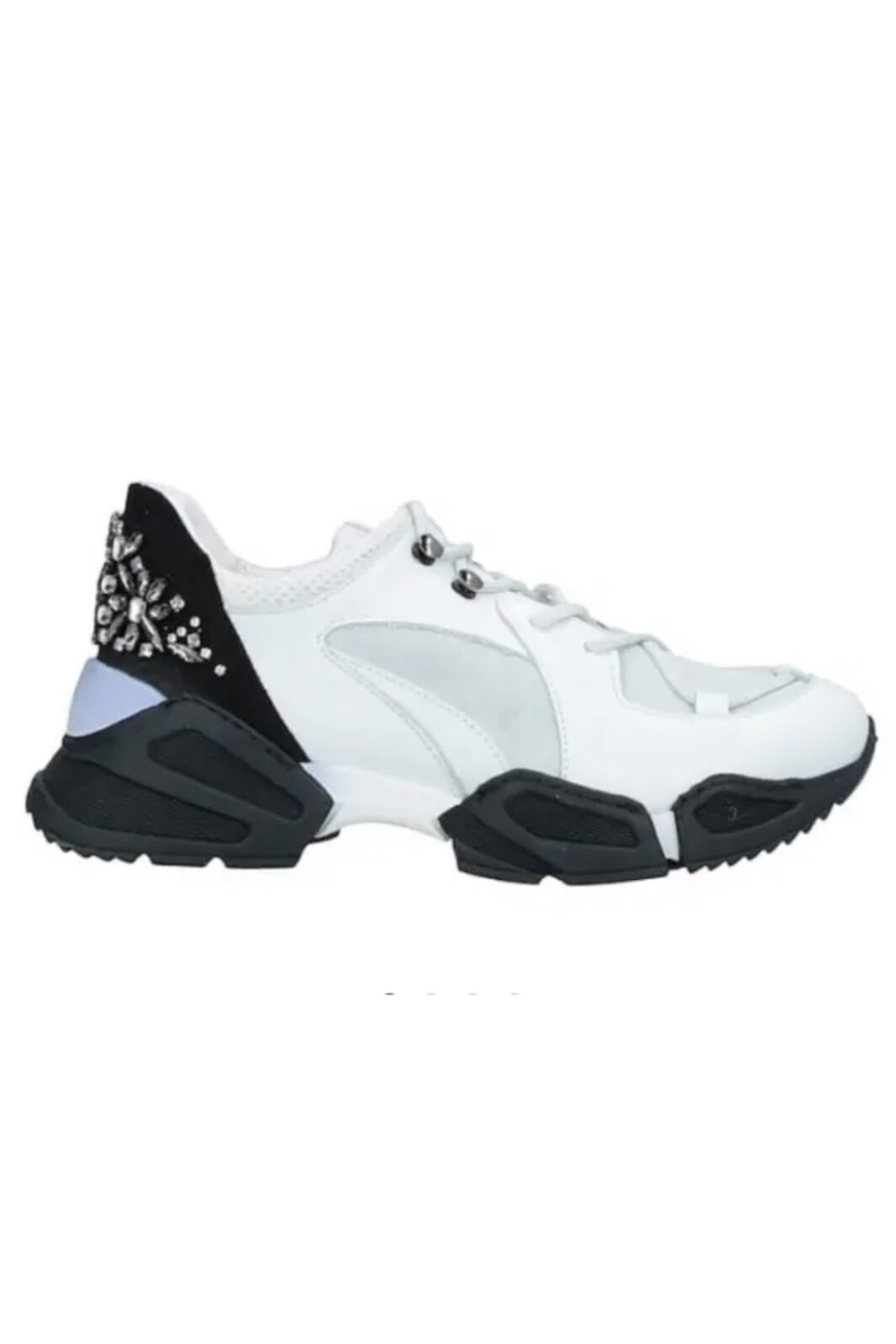Twinset Sneaker weiß/schwarz mit Strassbesatz