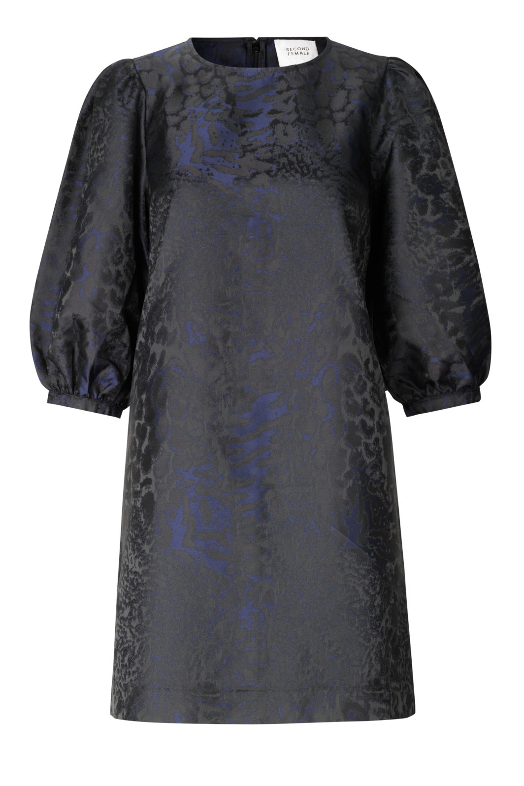 Second Female Kleid Hepburn in schwarz gemustert