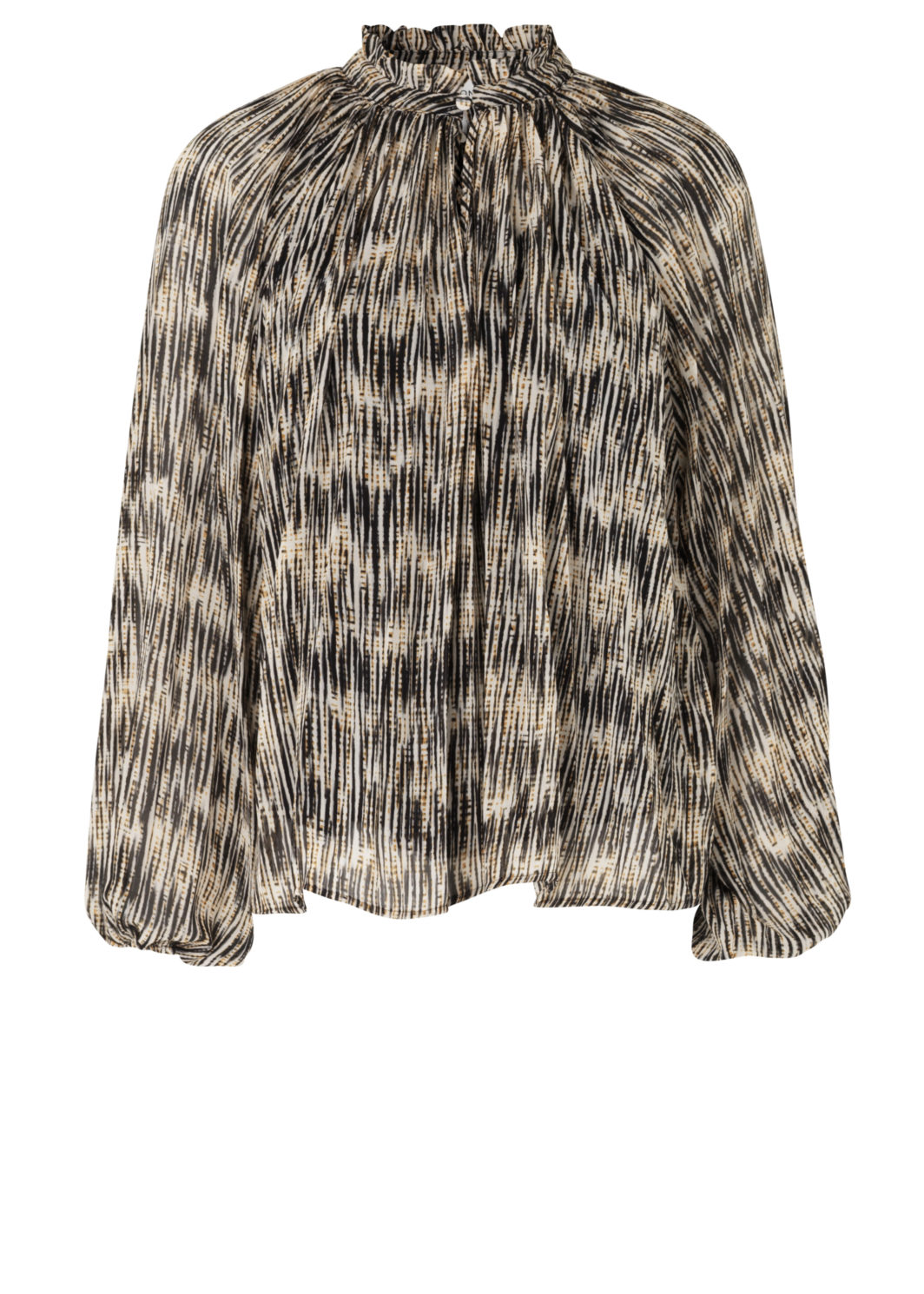 Second Female Bluse Rogers in beige/schwarz gemustert