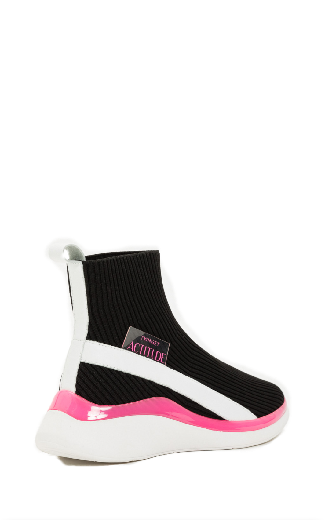 TWINSET Sock-Sneaker in schwarz mit farblichen Details – Bild 2