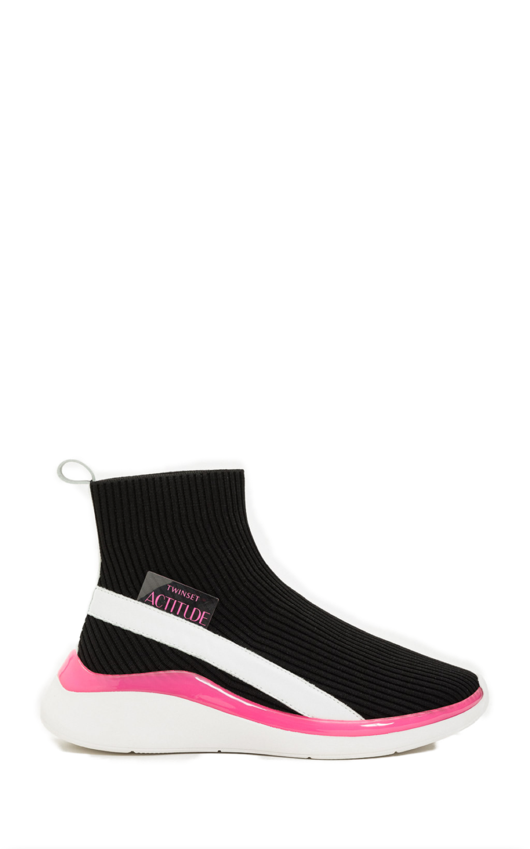 TWINSET Sock-Sneaker in schwarz mit farblichen Details