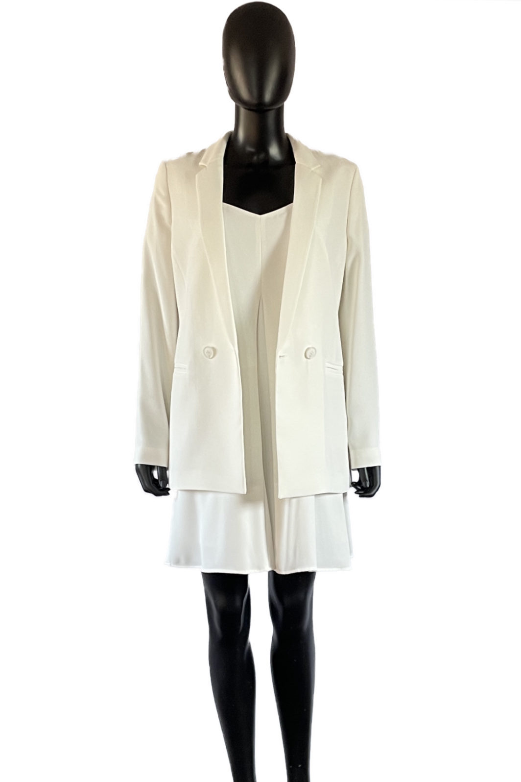 TWINSET Longblazer in Snow – Bild 3