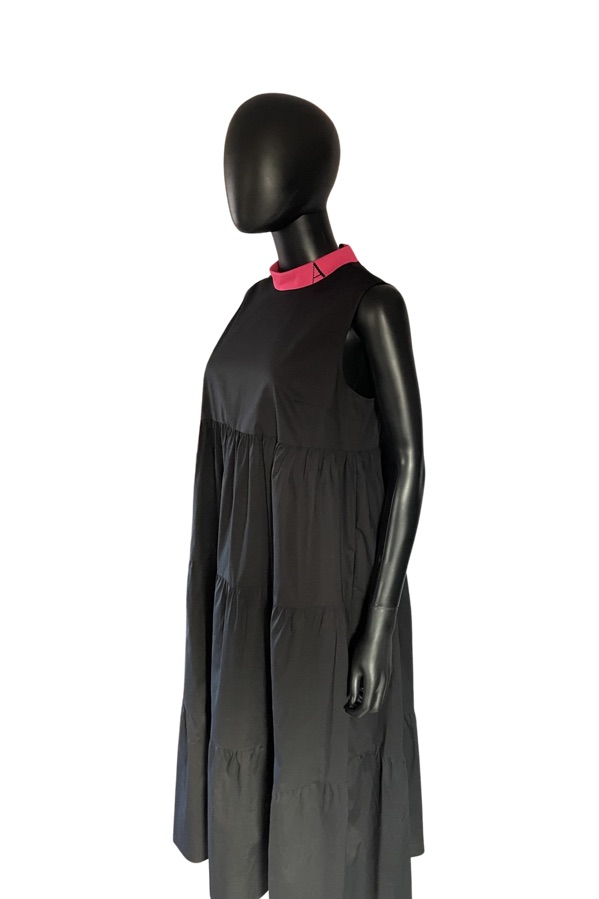 TWINSET Midikleid aus Popeline in Schwarz – Bild 3