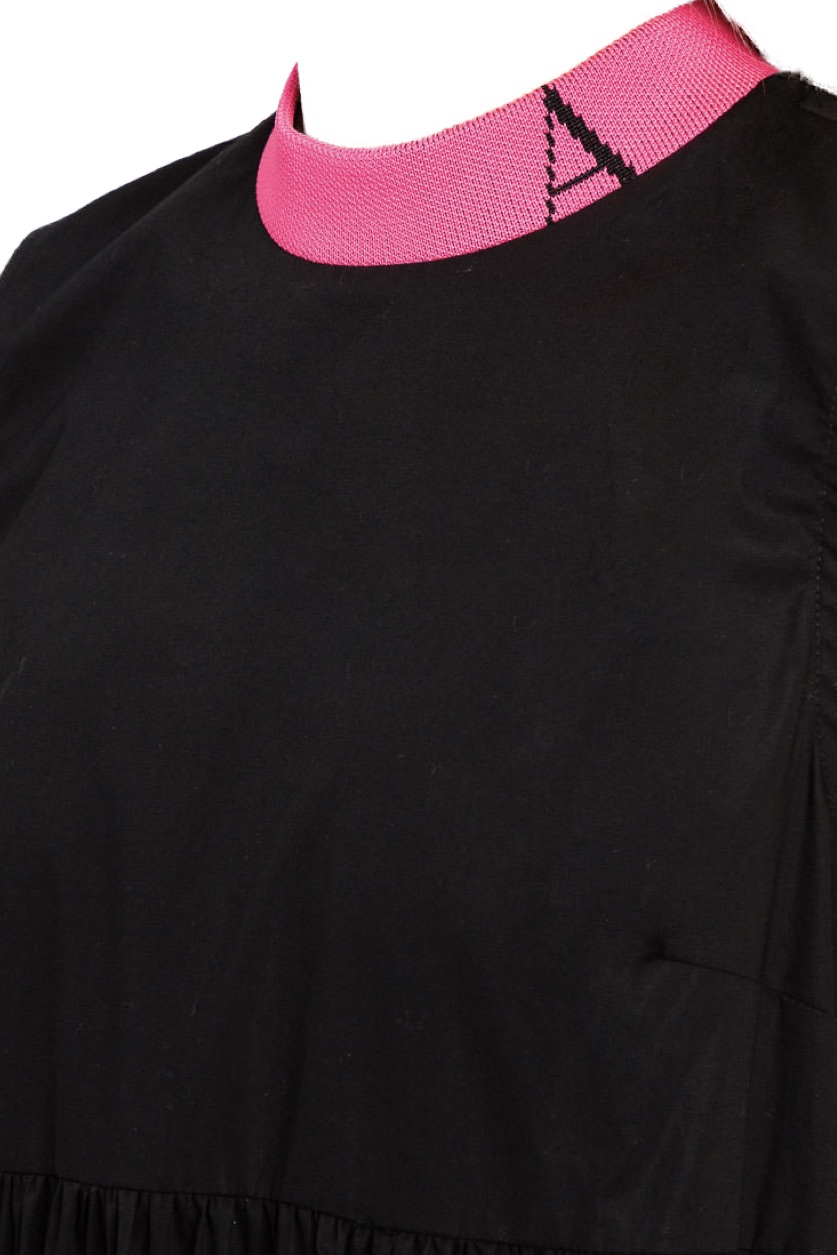 TWINSET Midikleid aus Popeline in Schwarz – Bild 5