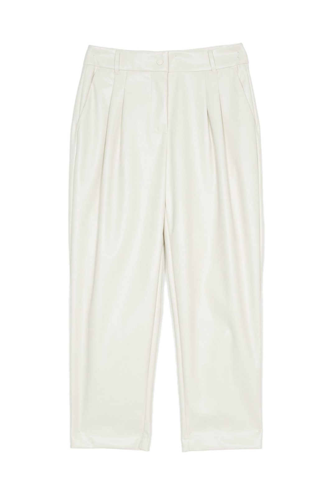 TWINSET Lederimitat-Hose in Chantilly