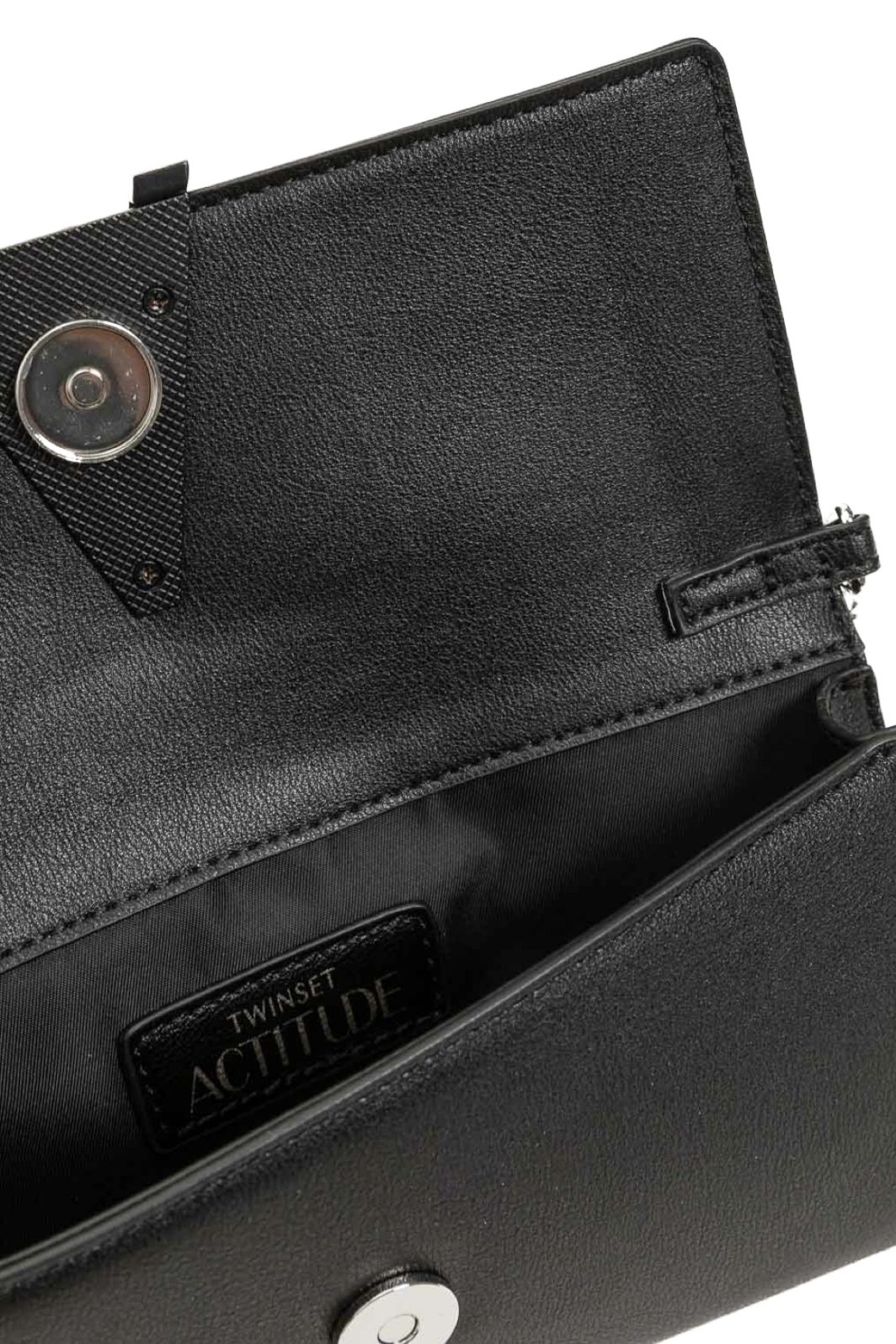 TWINSET Clutch in Schwarz mit Logo – Bild 3