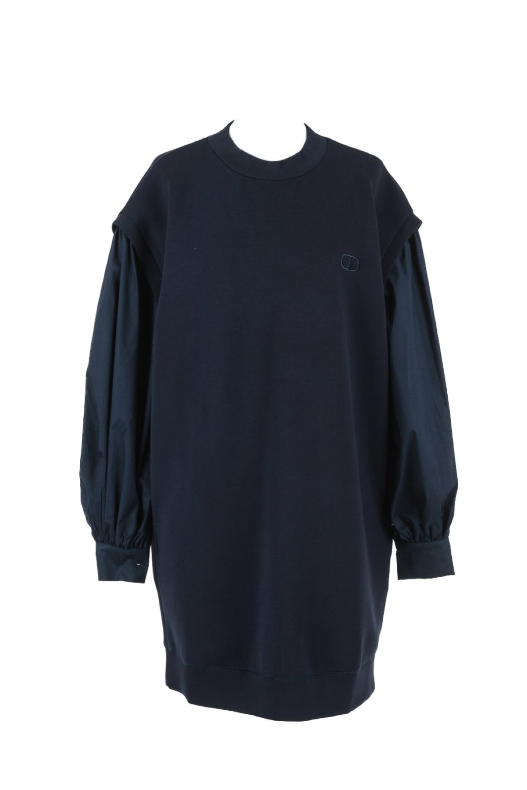 TWINSET Kleid aus Scuba und Popeline in Blau