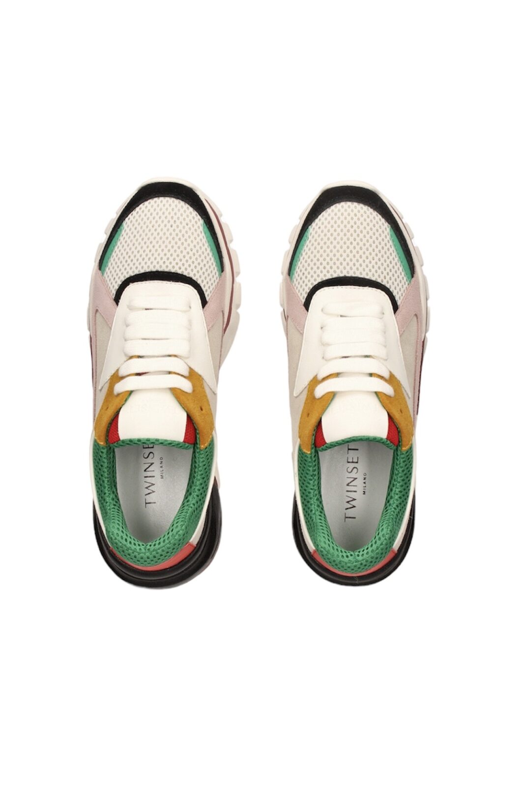TWINSET Sneaker Multicolor in Weiß/Grün/Rot/Lavendel gemustert – Bild 2