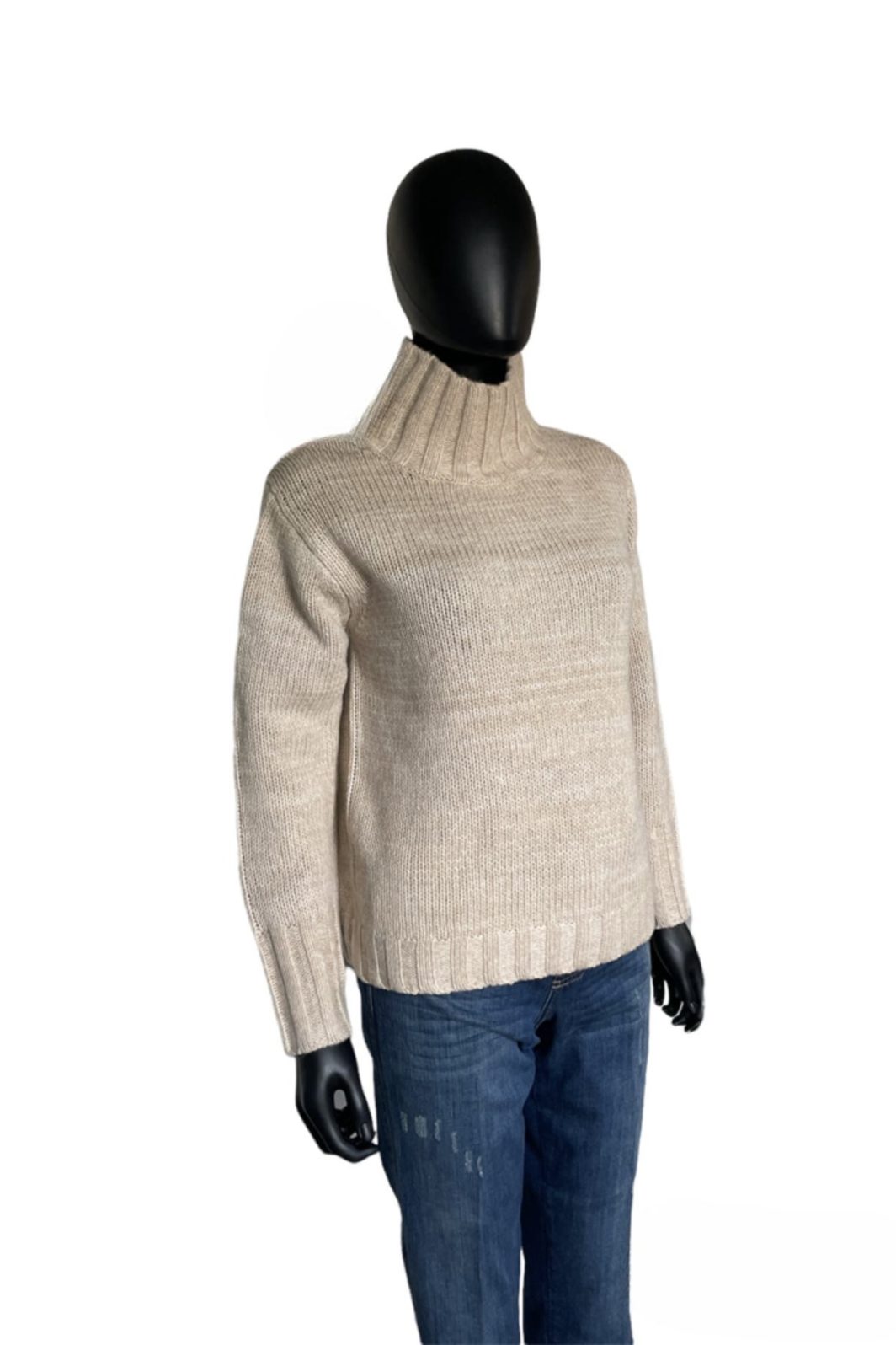 Eve in Paradise Strickpullover Amelie in sand meliert – Bild 3