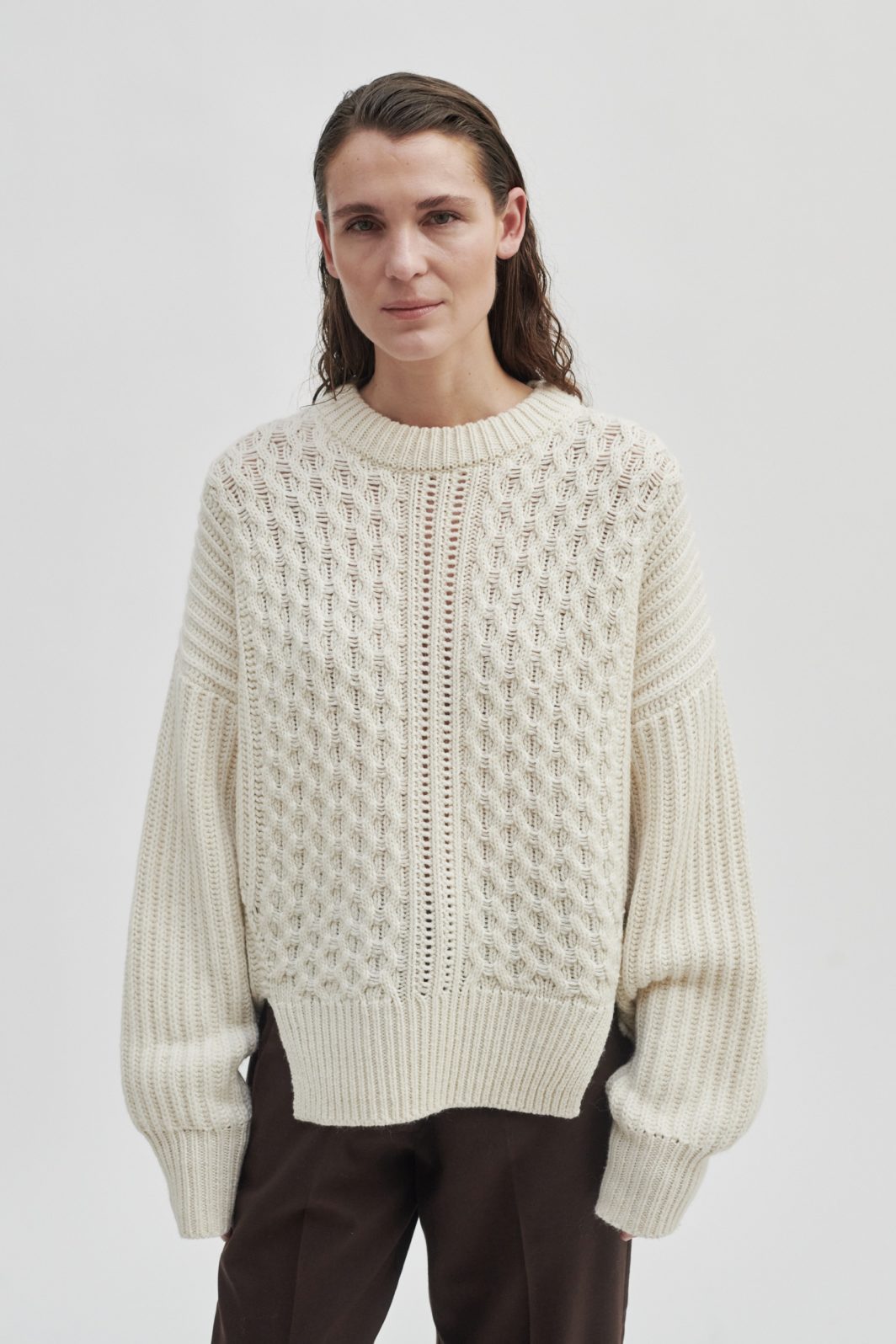 Second Female Jacob Strickpullover in Beige – Bild 2
