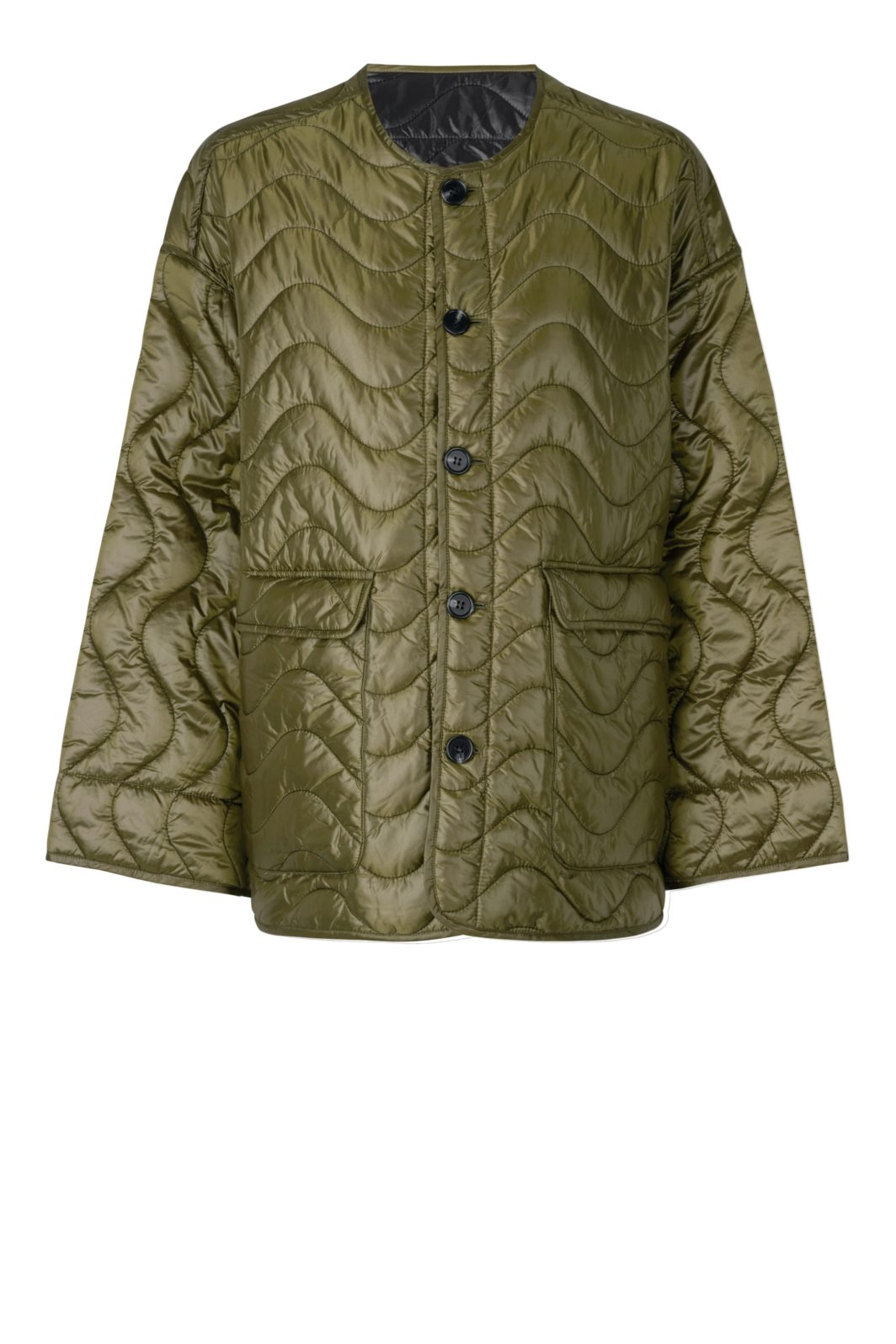 Second Female Quilly Wendejacke in Dunkle Olive/Schwarz