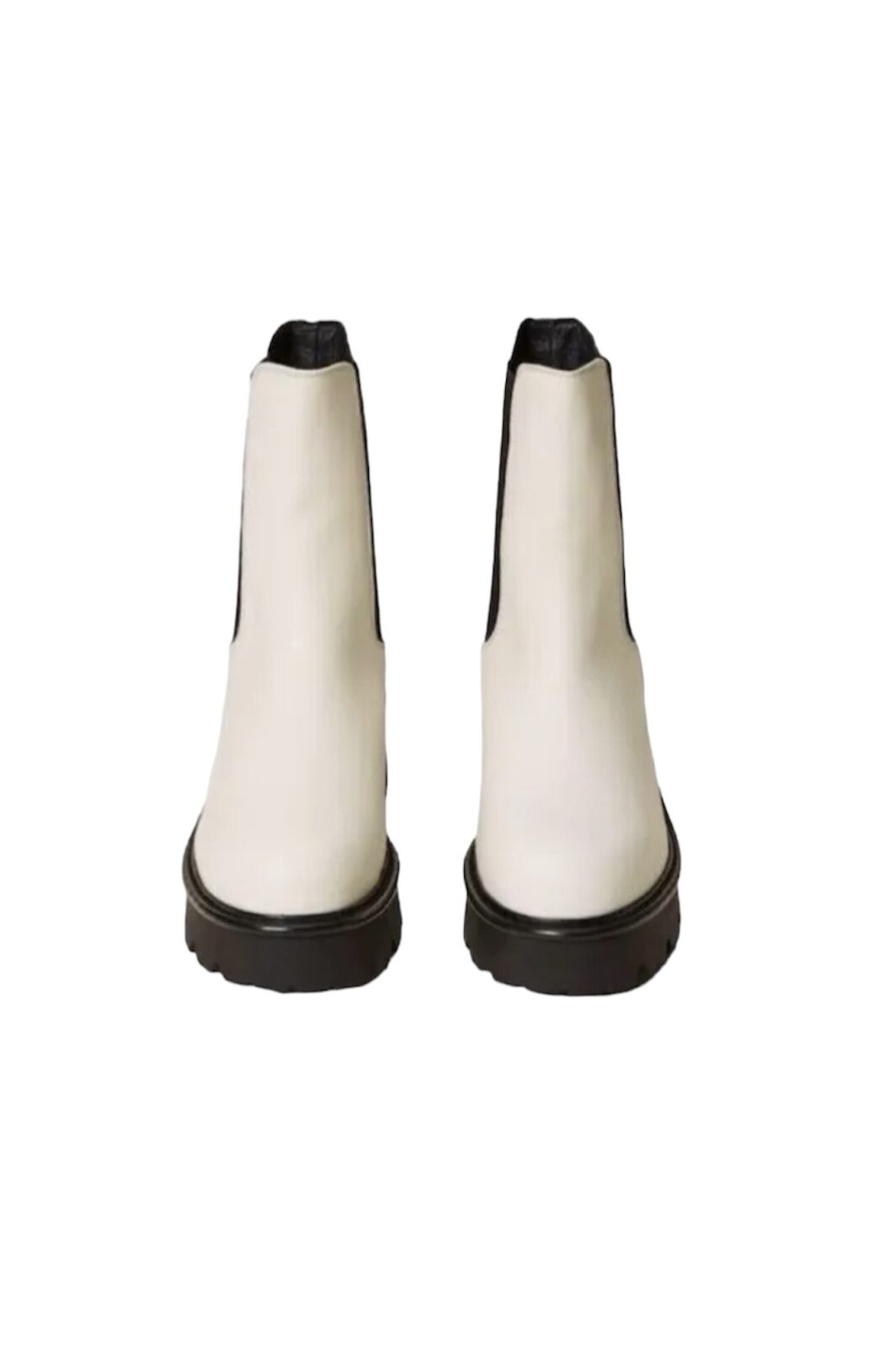 TWINSET Chelsea-Boots in Off White mit Nietenbesatz – Bild 3