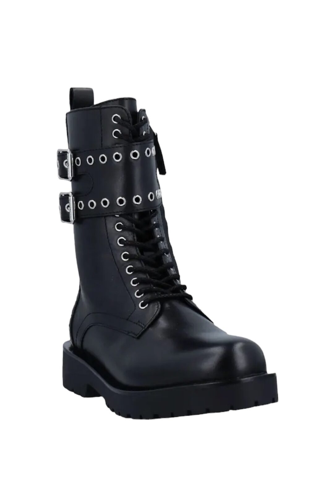 TWINSET Schnürstiefelette in Schwarz mit Metallösen – Bild 3