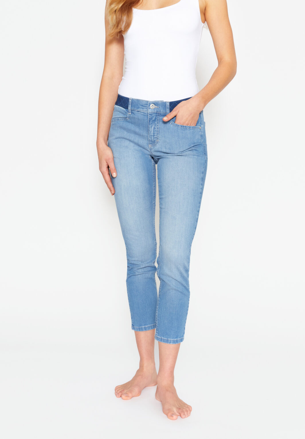 Angels Jeans Ornella Sporty mit Dehnbund in Blau – Bild 3