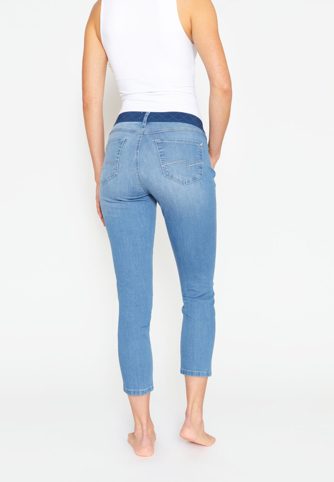Angels Jeans Ornella Sporty mit Dehnbund in Blau – Bild 4