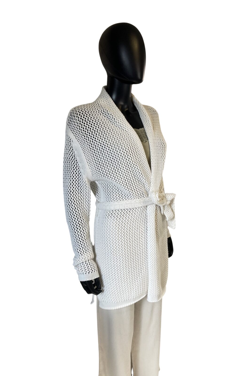 FTC Cashmere Strickjacke in Offwhite – Bild 3