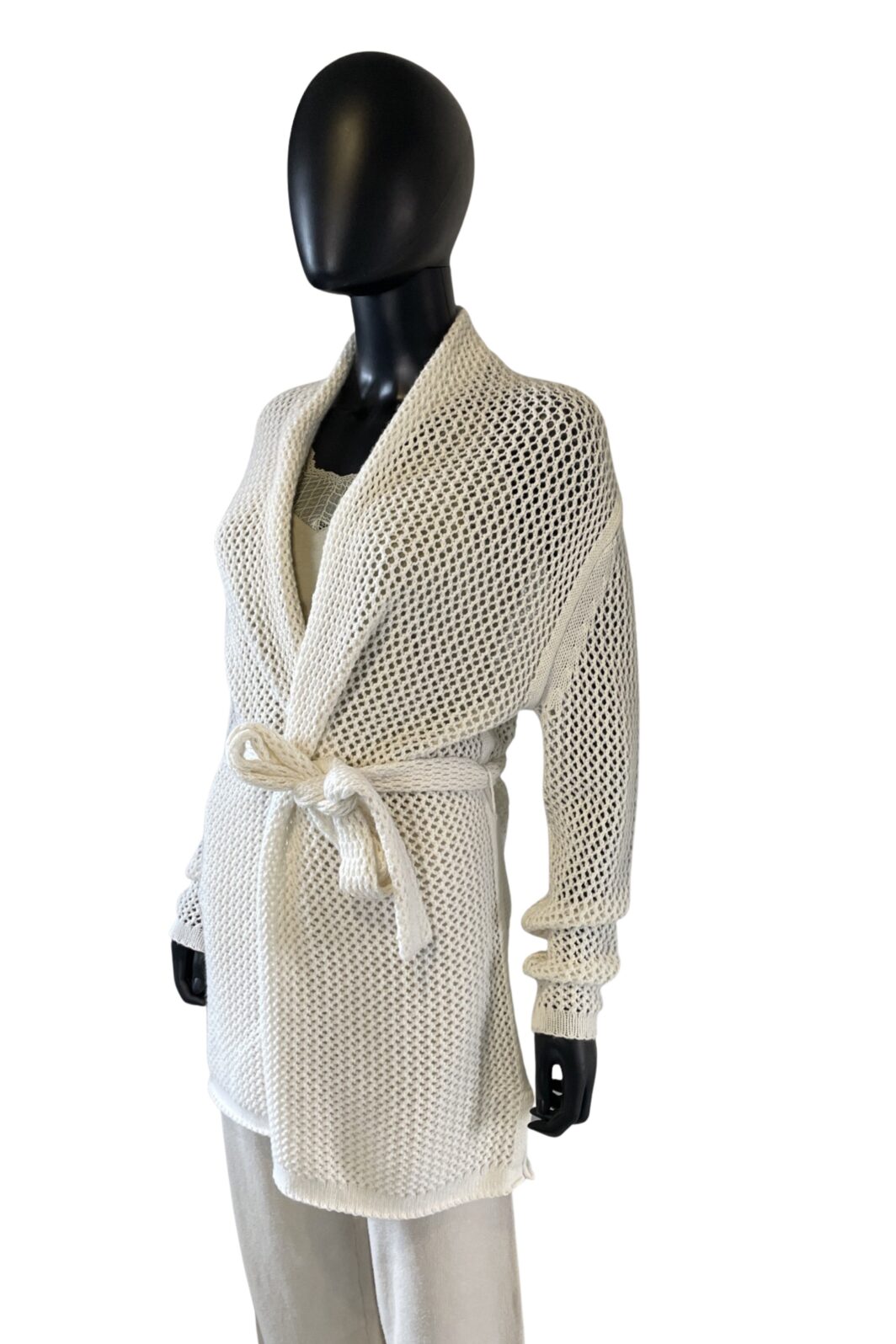 FTC Cashmere Strickjacke in Offwhite – Bild 4