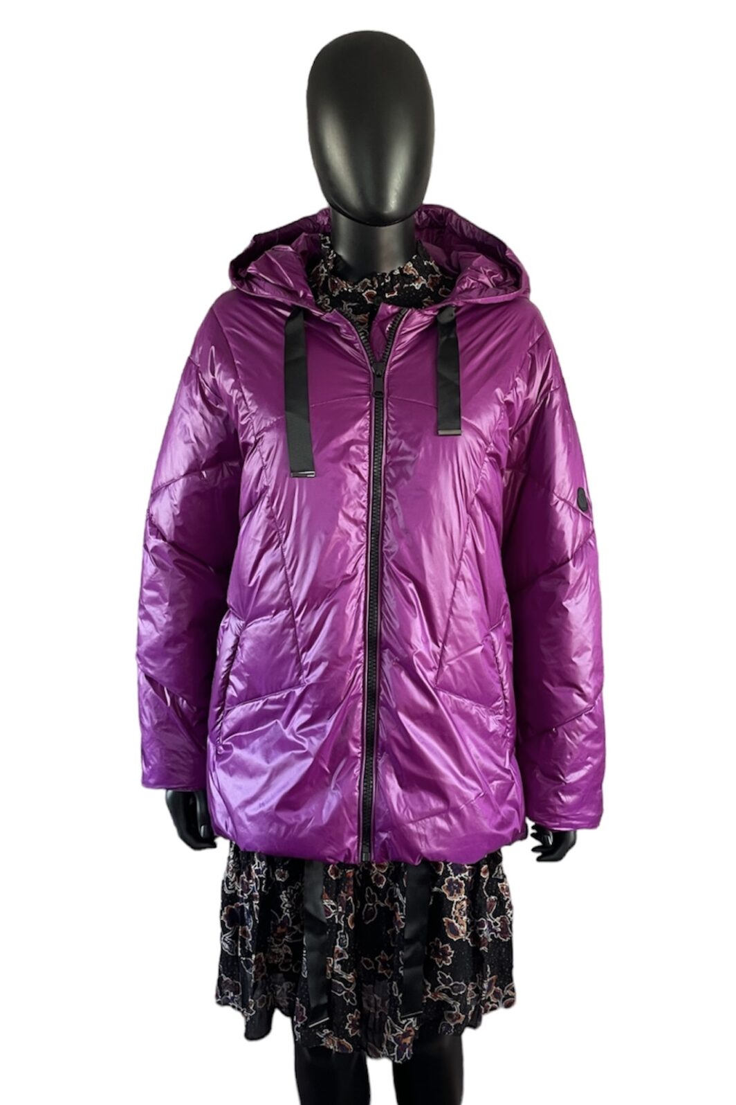 White Label kurze Steppjacke in Magenta – Bild 2