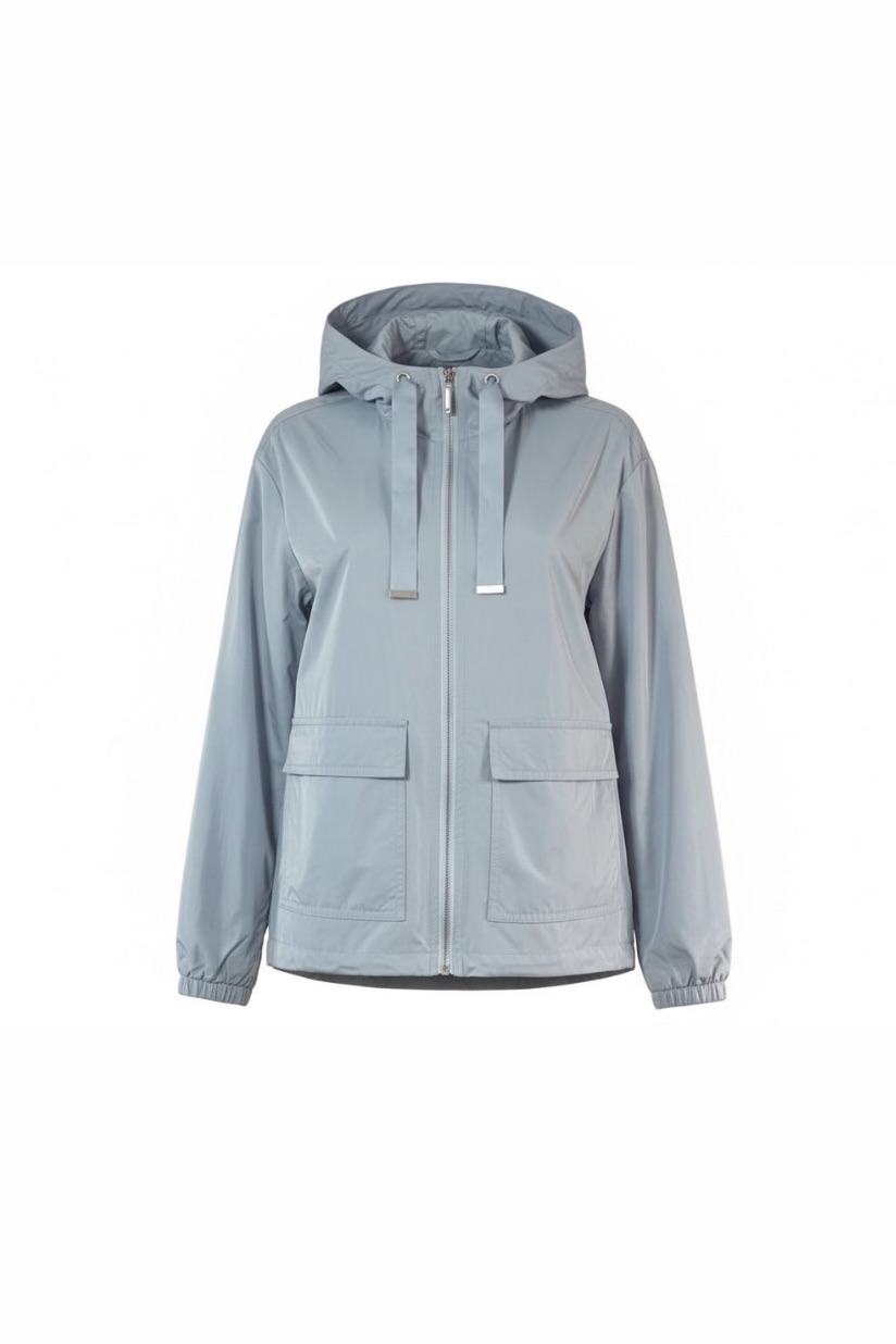 White Label Windjacke mit Kapuze in hellblau