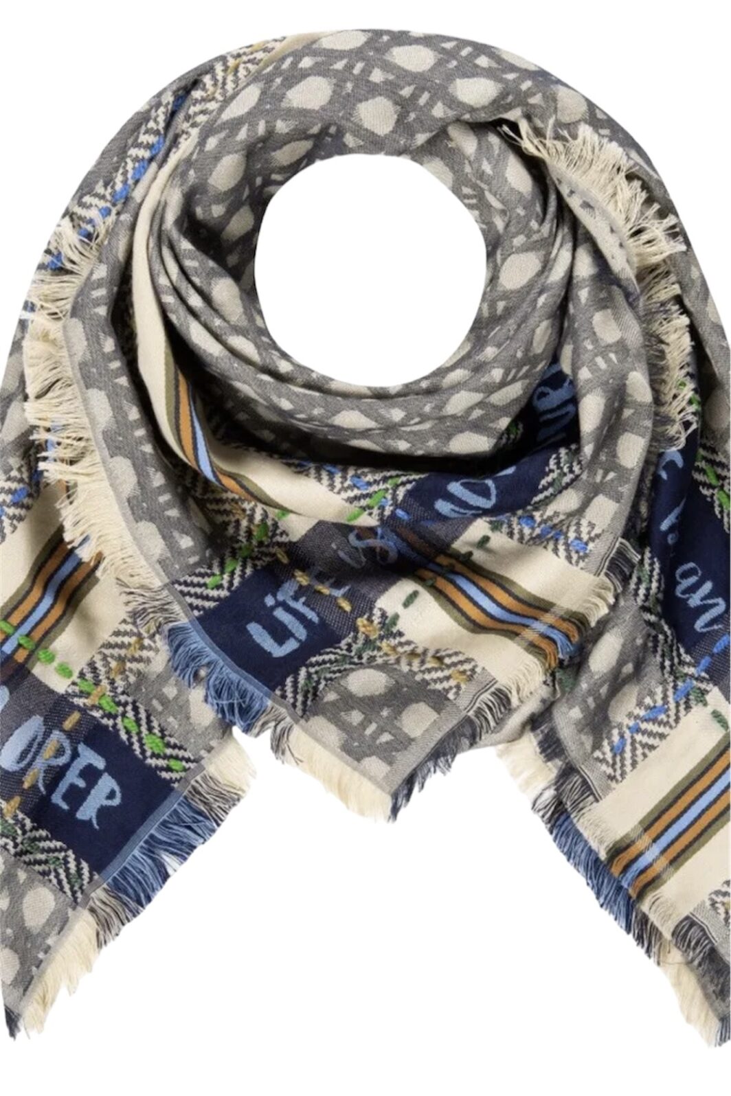 Codello Jacquard-Tuch aus reiner Baumwolle in Blau