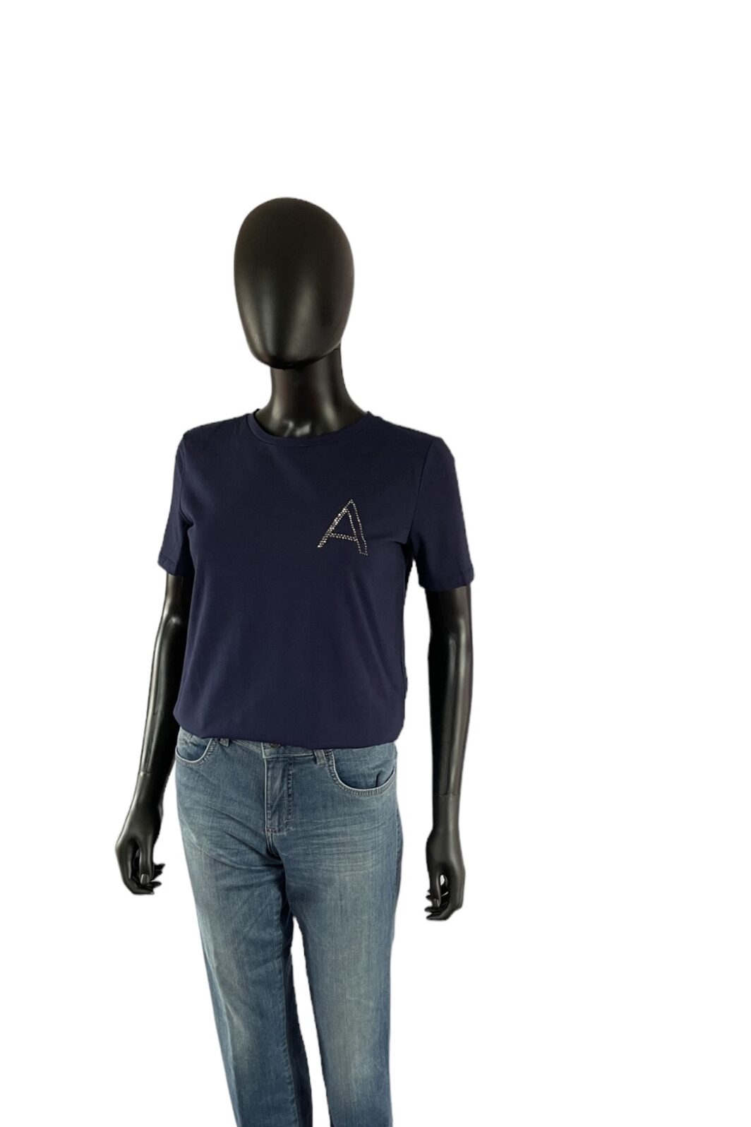TWINSET Shirt in Blau mit Strass-A – Bild 2