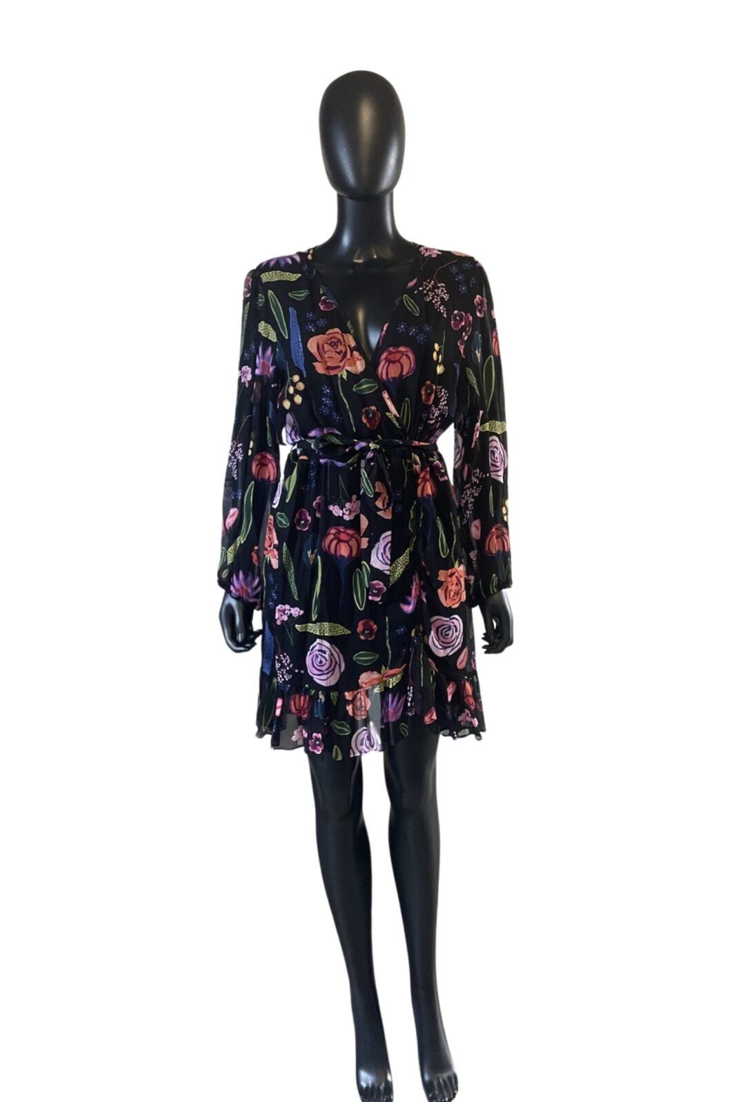 Baum & Pferdgarten kurzes Kleid in schwarz gemustert