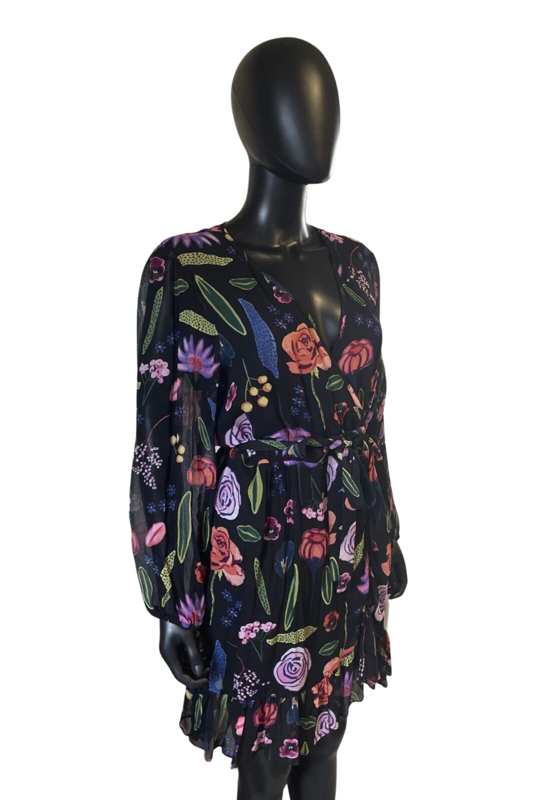 Baum & Pferdgarten kurzes Kleid in schwarz gemustert – Bild 3