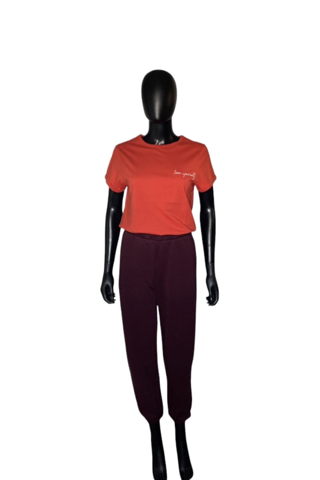 Maison Labiche Shirt in orange mit Lose Yourself - Schriftzug