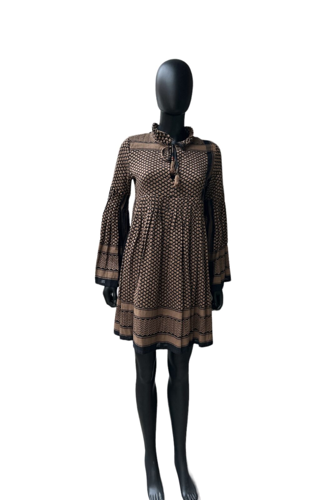 Cecilie Copenhagen Kleid Souzarica in Cognac/Schwarz