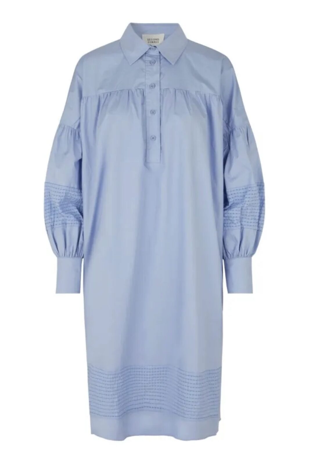 Second Female Kleid Henri New Shirt in Brunnera Blue