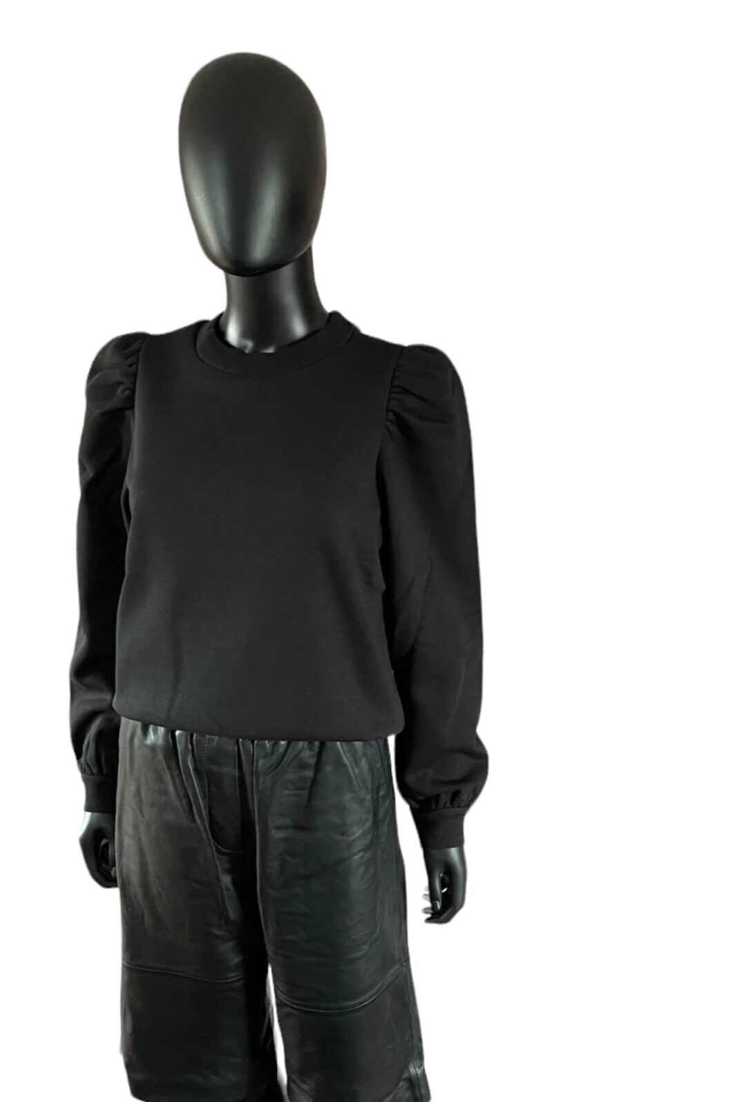 Second Female Edie Lederbermudas in schwarz – Bild 3