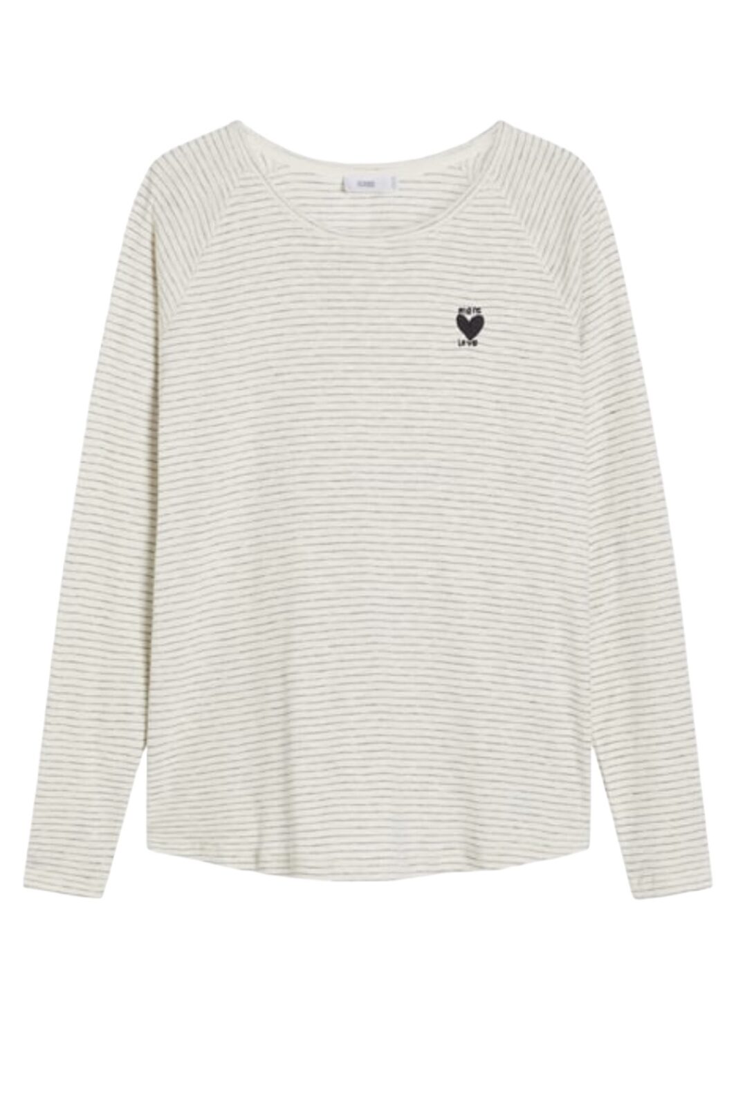Closed Shirt langarm in Dark Night gestreift