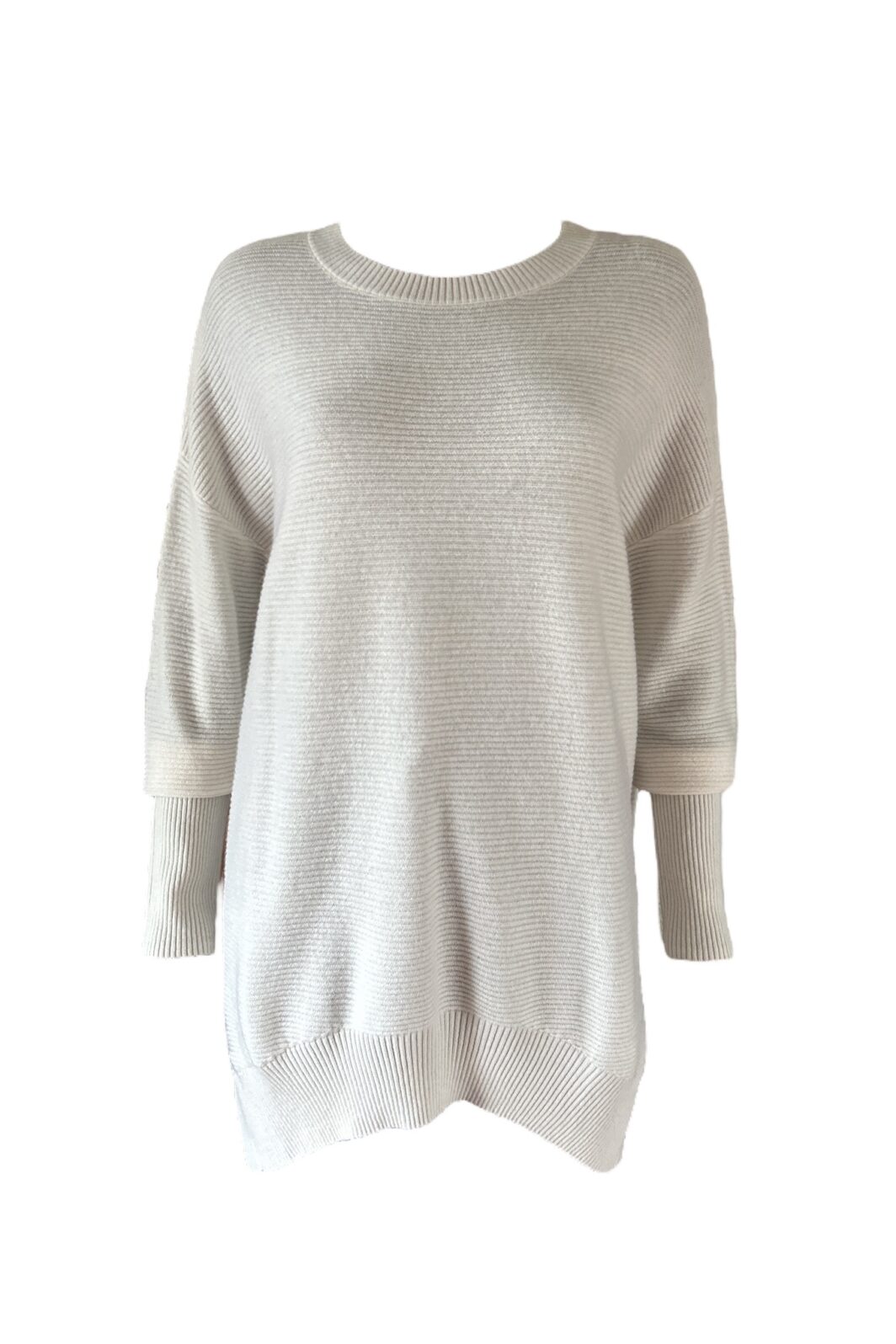 Herzensangelegenheit Longpullover in Superwhite