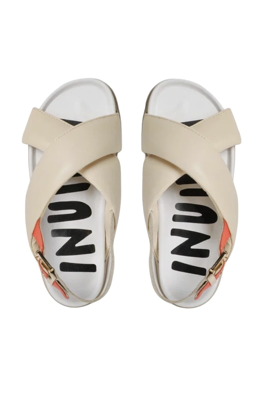 Inuikii Pantoletten Crossed Print Inuikii in Beige – Bild 3