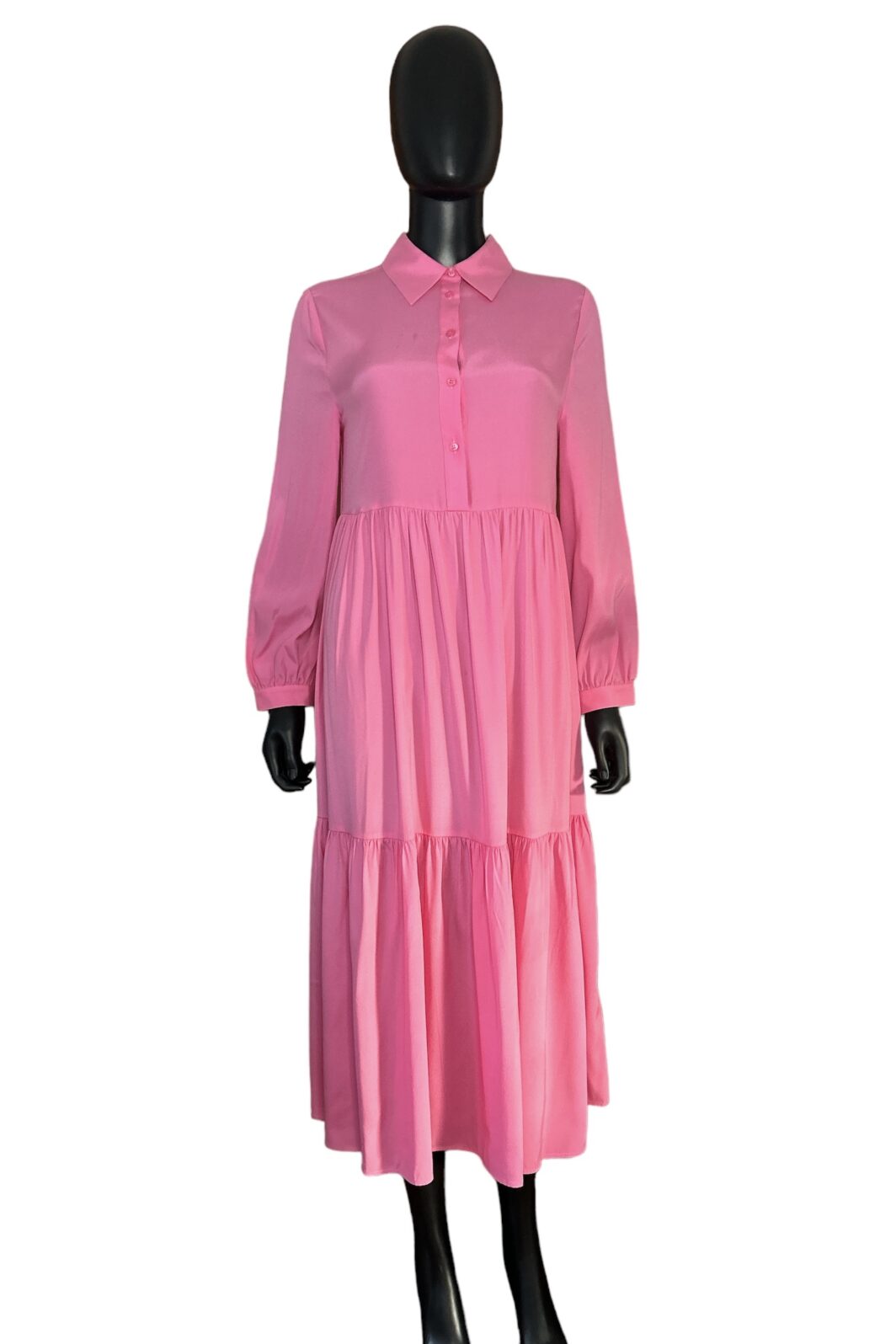 Herzensangelegenheit Seidenkleid in Pink – Bild 2