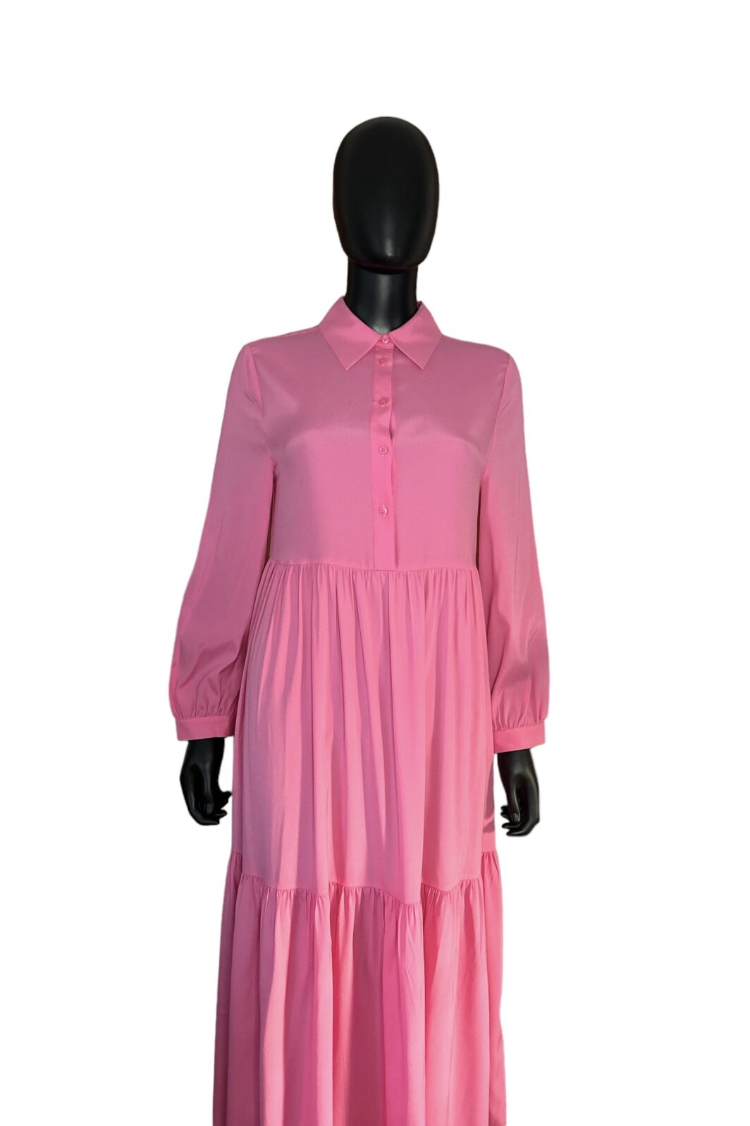 Herzensangelegenheit Seidenkleid in Pink – Bild 4