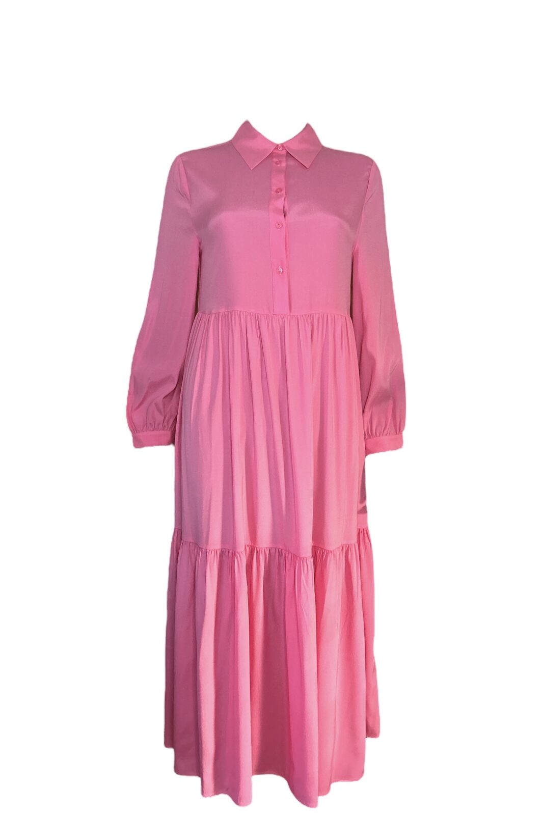 Herzensangelegenheit Seidenkleid in Pink