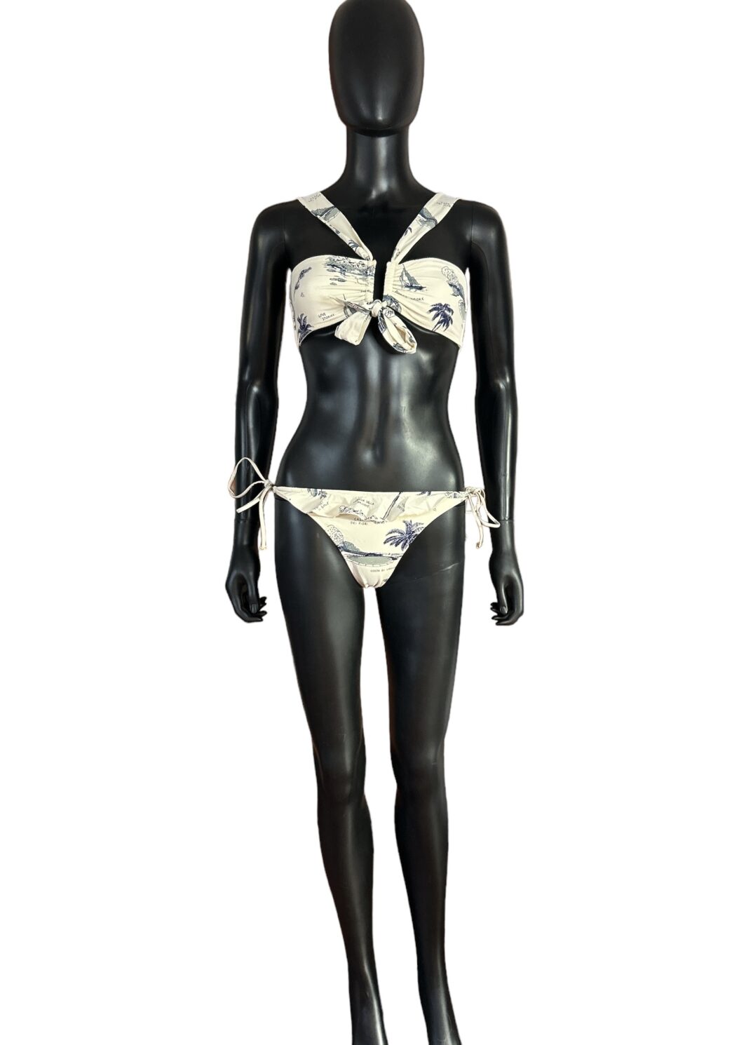 Love Stories Bikini Slip in Beige mit Allover-Print