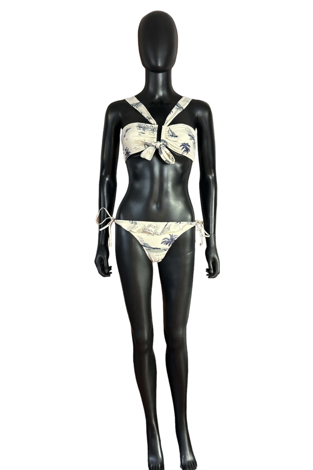 Love Stories Bikini Slip in Beige mit Allover-Print