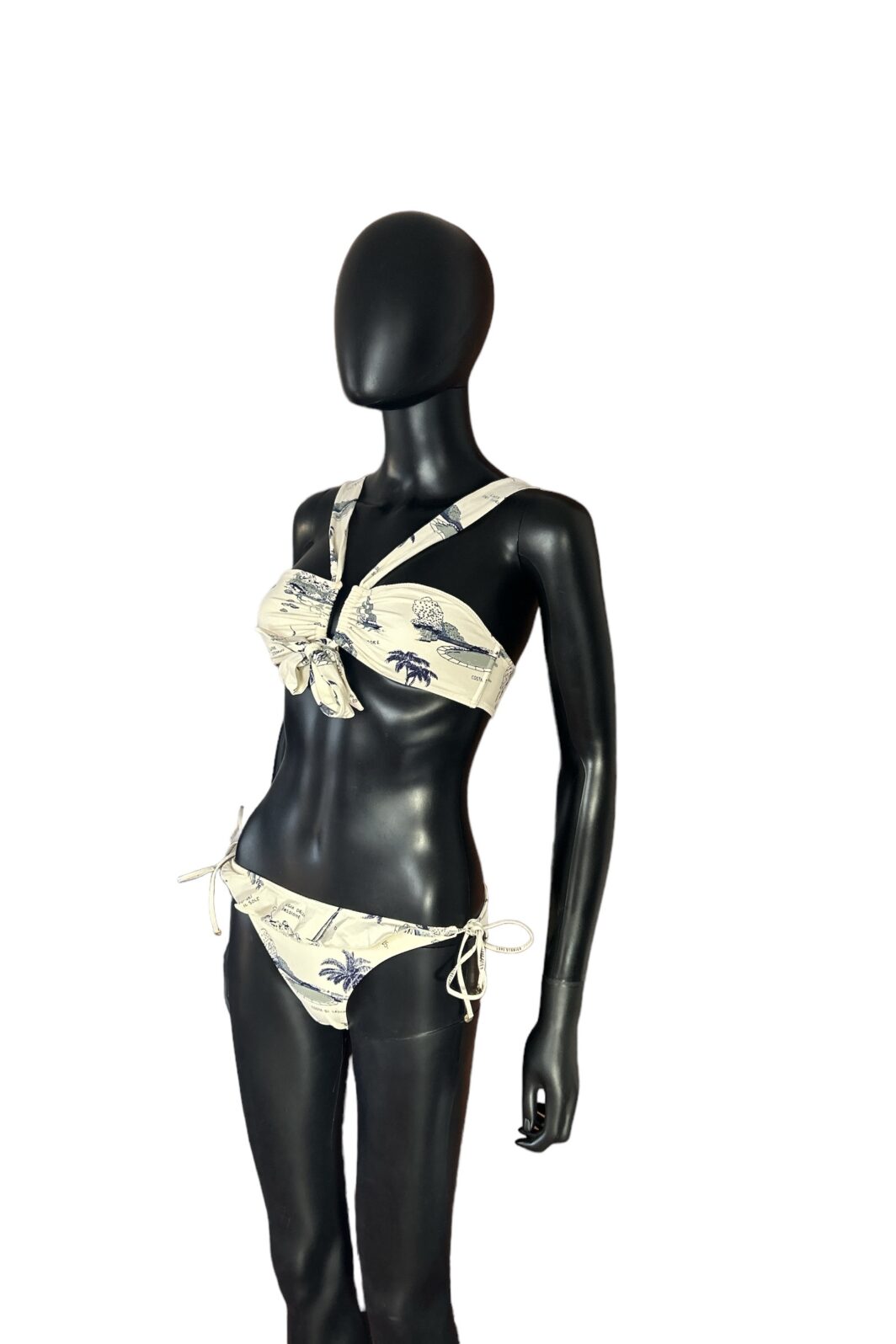 Love Stories Bikini Slip in Beige mit Allover-Print – Bild 3