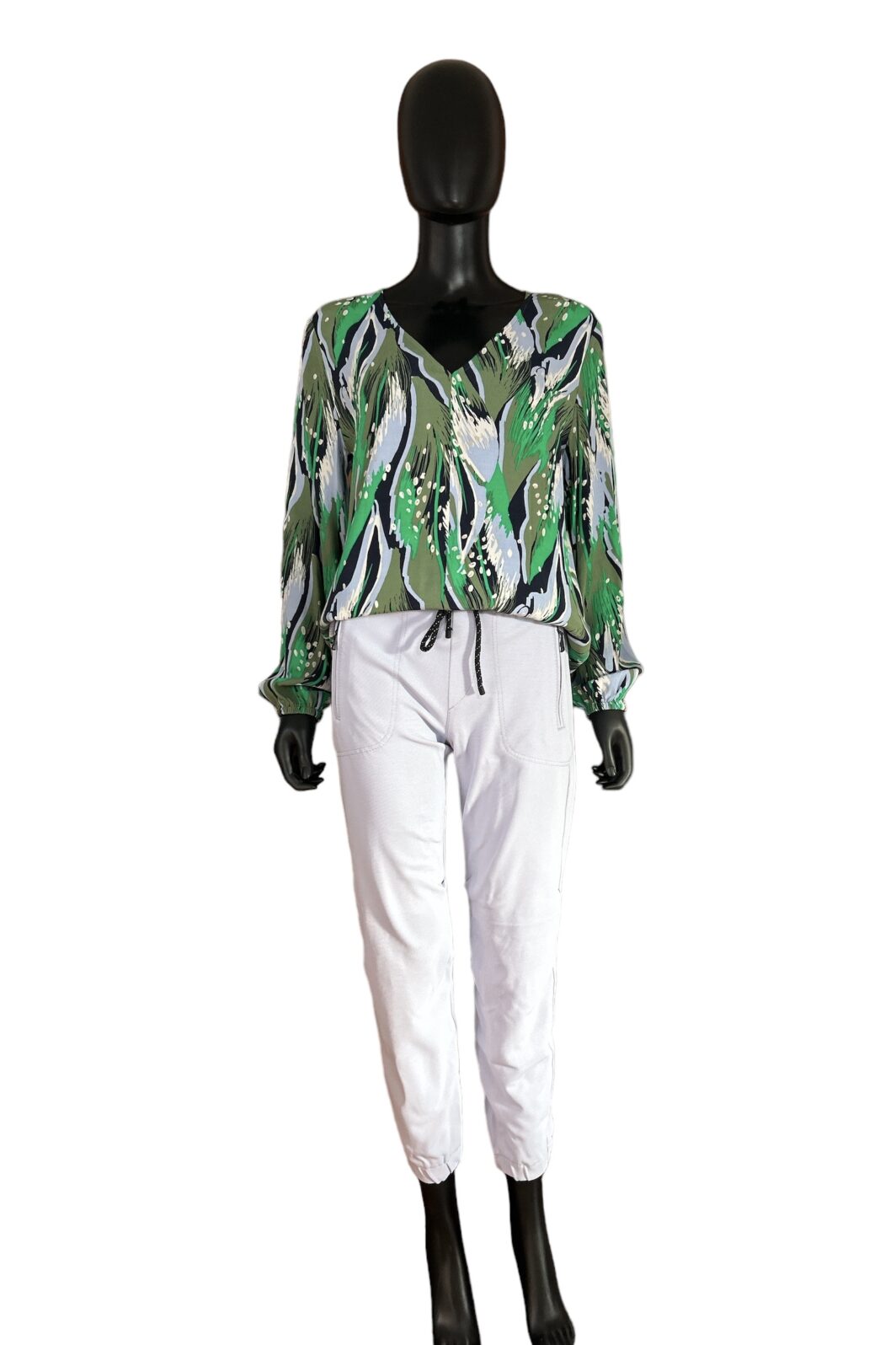 MAC Damen Schlupf-Hose Base Zip in lavendel/hellbau