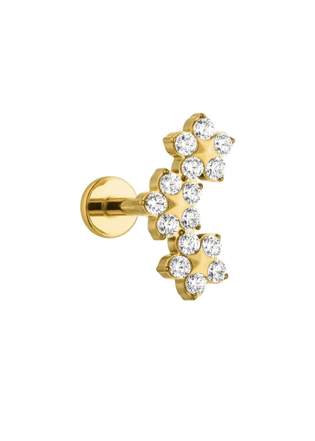 Diamond Mode Bloomy Piercing / Titan in Gold