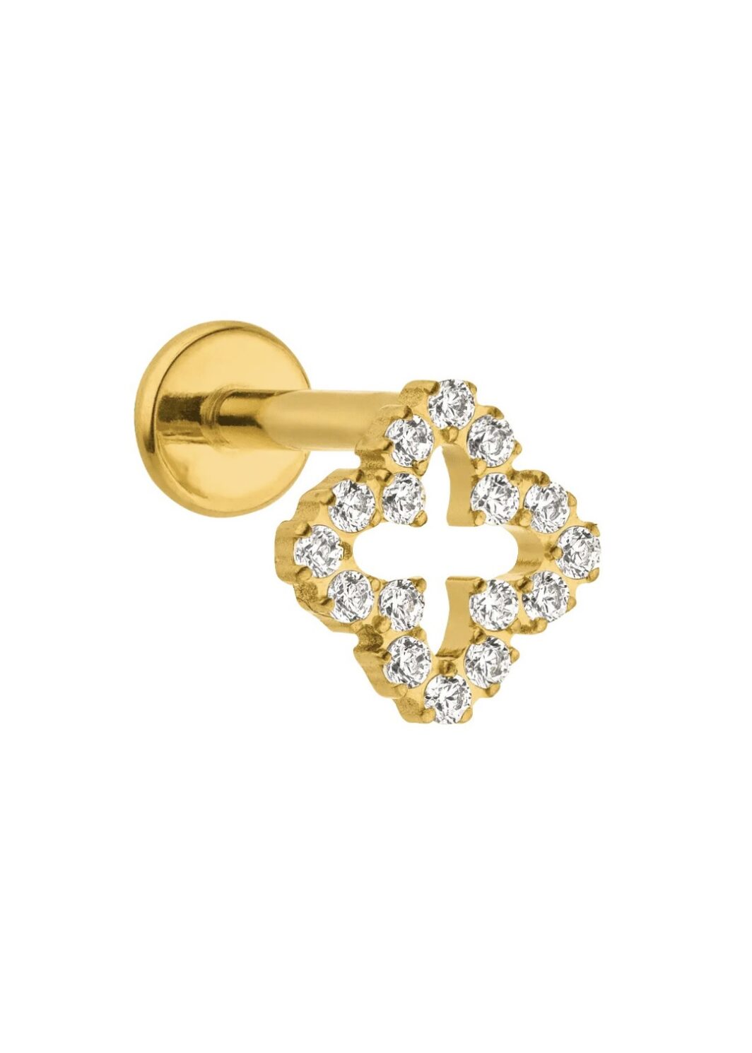 Diamond Mode Glim Clover Piercing / Titan in Gold