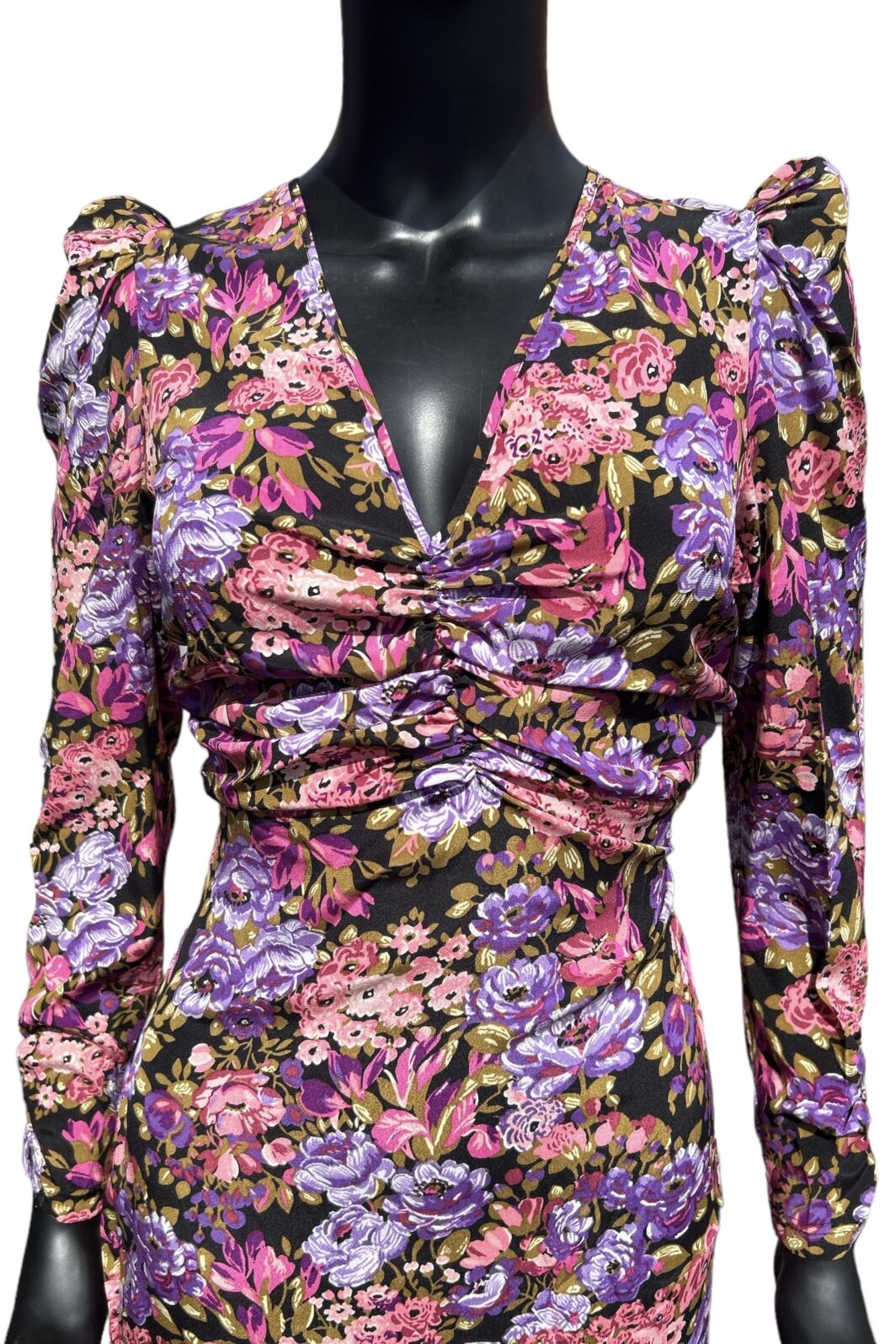 Stella Nova Seidenkleid im Allover - Blumenprint – Bild 4