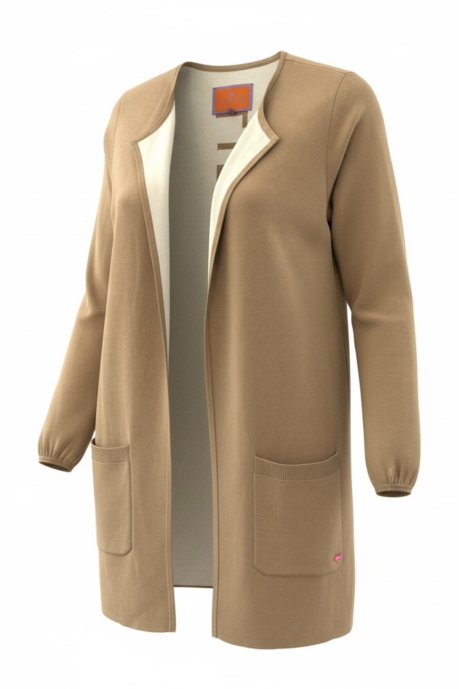 Lieblingsstück Strickmantel LaeliaL in Camel