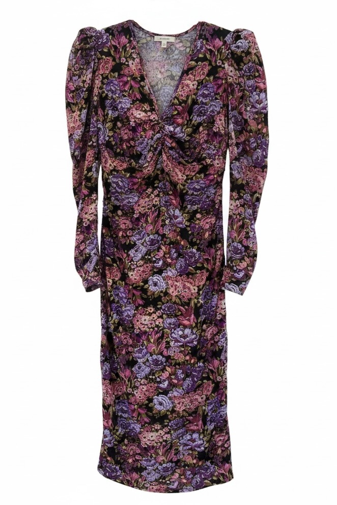 Stella Nova Seidenkleid im Allover - Blumenprint