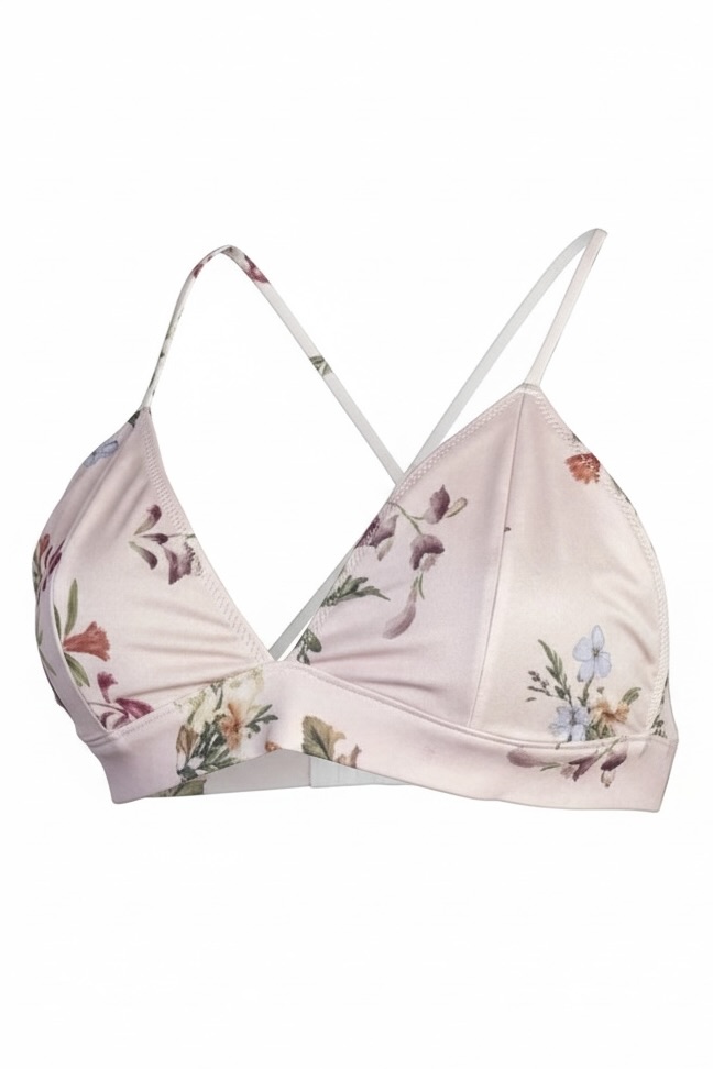 Twist & Tango Bikini Oberteil in rosa mit Blumenprint