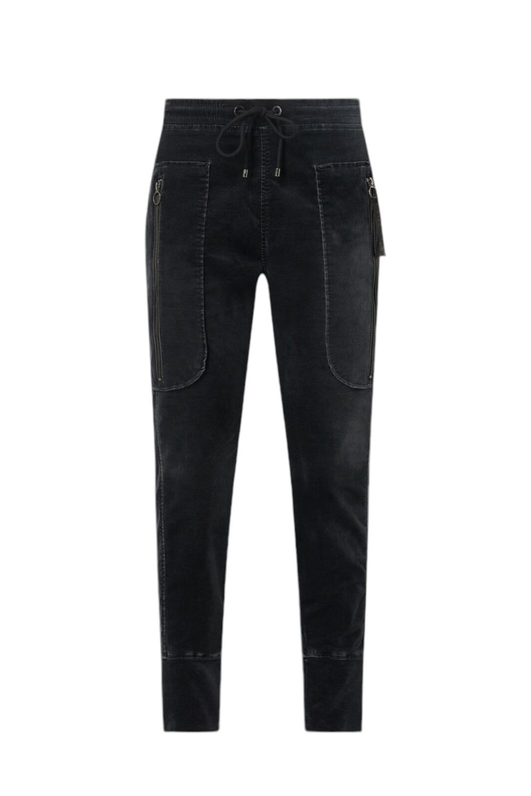 MAC Schlupfhose aus Samt Modell Future in dunkelgrau