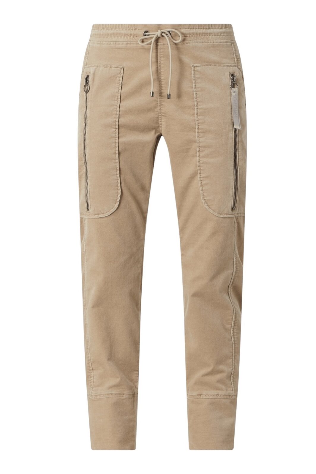 MAC Schlupfhose aus Samt Modell Future in beige