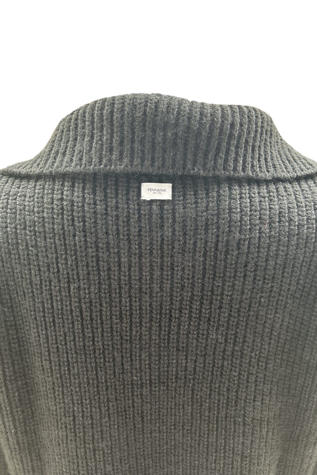 PENN&INK New York Strickpullover Troyer in Schwarz – Bild 4